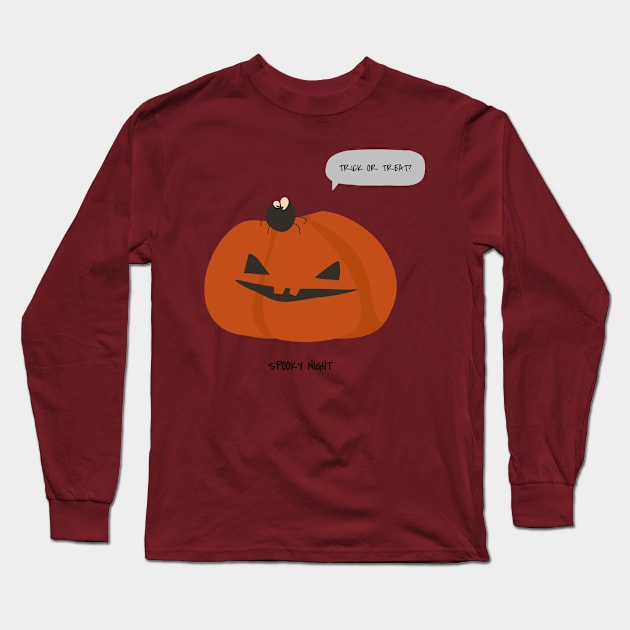 halloween T-shirt Long Sleeve T-Shirt by Moonzr